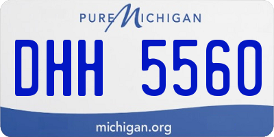 MI license plate DHH5560