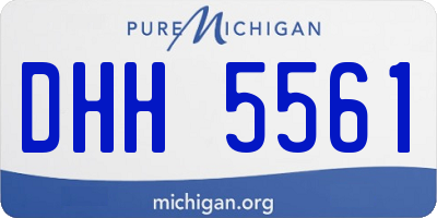 MI license plate DHH5561