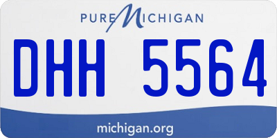 MI license plate DHH5564
