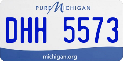 MI license plate DHH5573