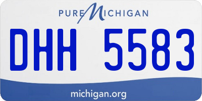 MI license plate DHH5583