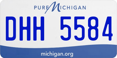 MI license plate DHH5584