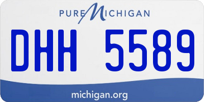 MI license plate DHH5589
