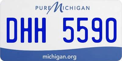 MI license plate DHH5590