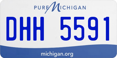 MI license plate DHH5591