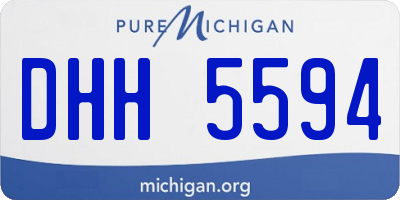 MI license plate DHH5594