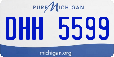 MI license plate DHH5599