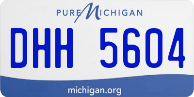 MI license plate DHH5604