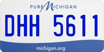 MI license plate DHH5611