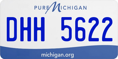MI license plate DHH5622