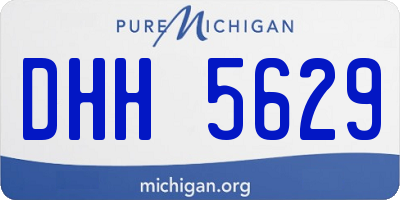 MI license plate DHH5629
