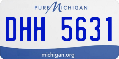 MI license plate DHH5631