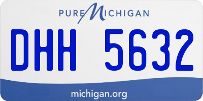 MI license plate DHH5632