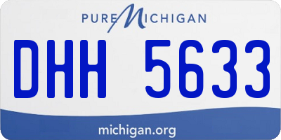 MI license plate DHH5633