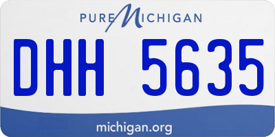 MI license plate DHH5635