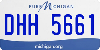 MI license plate DHH5661