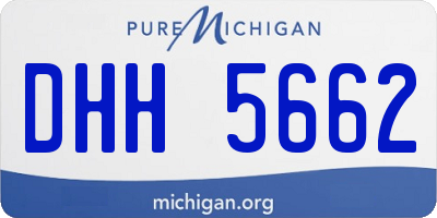 MI license plate DHH5662