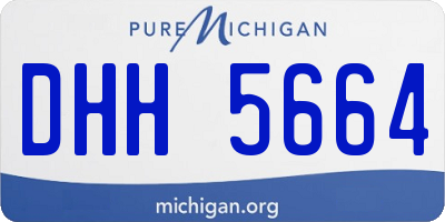MI license plate DHH5664
