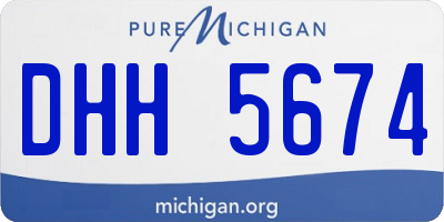 MI license plate DHH5674