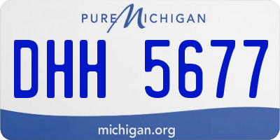 MI license plate DHH5677