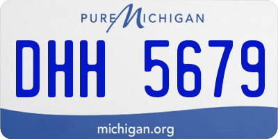 MI license plate DHH5679