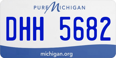 MI license plate DHH5682