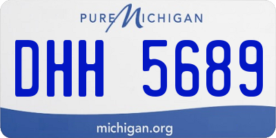 MI license plate DHH5689