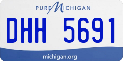 MI license plate DHH5691