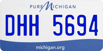 MI license plate DHH5694