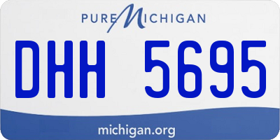 MI license plate DHH5695