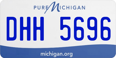MI license plate DHH5696