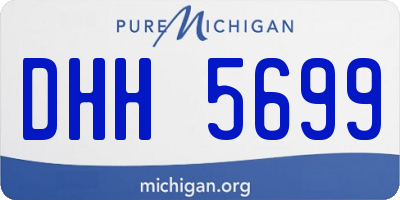 MI license plate DHH5699