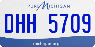 MI license plate DHH5709