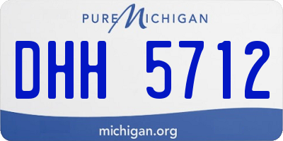 MI license plate DHH5712
