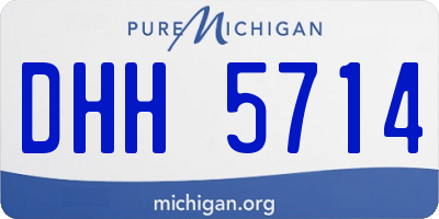 MI license plate DHH5714