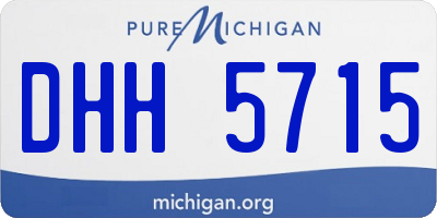 MI license plate DHH5715