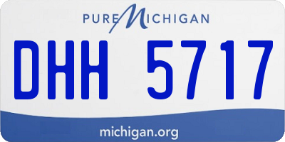 MI license plate DHH5717