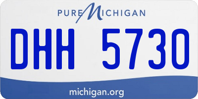 MI license plate DHH5730