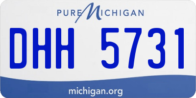 MI license plate DHH5731