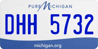 MI license plate DHH5732