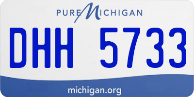 MI license plate DHH5733