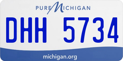MI license plate DHH5734