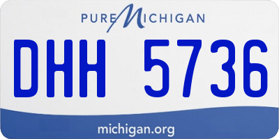 MI license plate DHH5736
