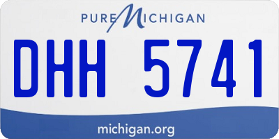 MI license plate DHH5741