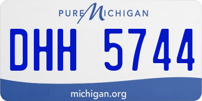 MI license plate DHH5744