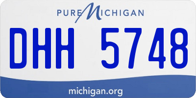 MI license plate DHH5748