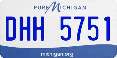 MI license plate DHH5751
