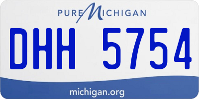 MI license plate DHH5754