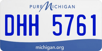 MI license plate DHH5761