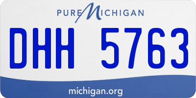 MI license plate DHH5763